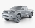 Toyota Tacoma Access Cab 2015 3d model clay render