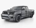 Toyota Tacoma X-Runner 2015 3D-Modell wire render