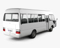 Toyota Coaster 2014 3D 모델  back view