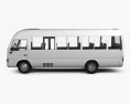 Toyota Coaster 2014 3D 모델  side view