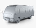 Toyota Coaster 2014 3D-Modell clay render