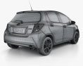 Toyota Yaris 5 porte 2017 Modello 3D