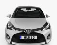 Toyota Yaris 5도어 2017 3D 모델  front view
