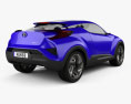 Toyota C-HR Konzept 2017 3D-Modell Rückansicht