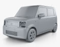 Toyota Pixis Space 2014 3D-Modell clay render