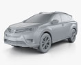 Toyota RAV4 (XA40) EU-spec 2016 Modèle 3d clay render