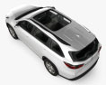 Toyota Highlander 인테리어 가 있는 2016 3D 모델  top view