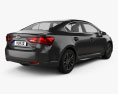 Toyota Avensis (T270) 세단 2019 3D 모델  back view