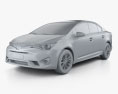 Toyota Avensis (T270) 轿车 2019 3D模型 clay render