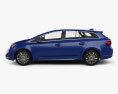 Toyota Avensis (T270) wagon 2019 3D 모델  side view
