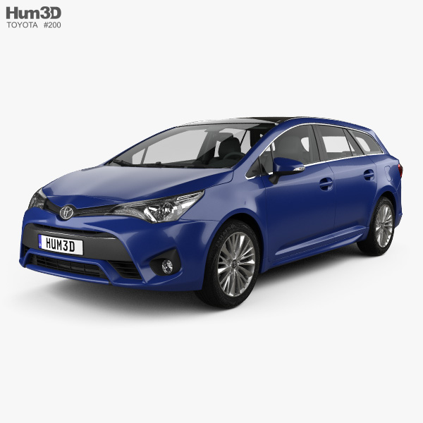 Toyota Avensis (T270) wagon with HQ interior 2019 3D model