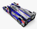 Toyota TS030 混合動力 2013 3D模型 顶视图