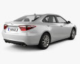 Toyota Camry XLE 2017 3d model back view