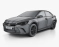 Toyota Camry XSE 2017 3D 모델  wire render