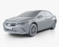 Toyota Camry XSE 2017 3D模型 clay render