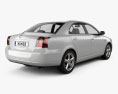 Toyota Avensis 세단 2008 3D 모델  back view