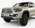Toyota Tacoma Access Cab Long bed TRD Off-Road 2017 Modelo 3D