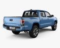Toyota Tacoma 더블캡 Short bed 2017 3D 모델  back view