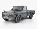 Toyota Hilux 1968 3d model wire render