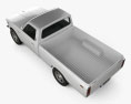 Toyota Hilux 1972 3D模型 顶视图