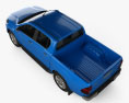 Toyota Hilux 双人驾驶室 Revo 2018 3D模型 顶视图