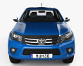Toyota Hilux 더블캡 SR5 2018 3D 모델  front view