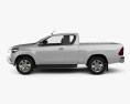 Toyota Hilux Extra Cab SR 2018 3D 모델  side view