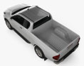 Toyota Hilux Extra Cab SR 2018 3D-Modell Draufsicht