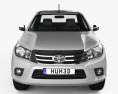 Toyota Hilux Extra Cab SR 2018 3D模型 正面图
