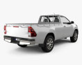 Toyota Hilux Single Cab SR 2018 3D модель back view