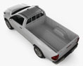 Toyota Hilux 单人驾驶室 SR 2018 3D模型 顶视图