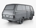 Toyota Hiace 승객용 밴 1967 3D 모델 