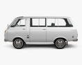Toyota Hiace Carrinha de Passageiros 1967 Modelo 3d vista lateral