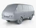 Toyota Hiace Furgoneta de Pasajeros 1967 Modelo 3D clay render