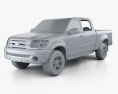 Toyota Tundra Подвійна кабіна 2006 3D модель clay render