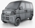 Toyota Pixis Van 2016 3D 모델  wire render