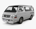 Toyota Hiace Passenger Van (JP) 2002 3D模型