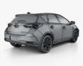 Toyota Auris hatchback hybrid 2018 3d model