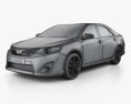 Toyota Camry (XV50) RZ SE 2016 3D模型 wire render
