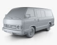 Toyota Hiace Passenger Van 1982 3d model clay render