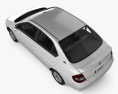 Toyota Prius 2009 3D模型 顶视图