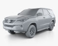 Toyota Fortuner 2019 3d model clay render