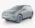 Toyota RAV4 hybrid 2019 3d model clay render