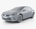 Toyota Camry Limited 2017 3D模型 clay render