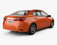 Toyota Corolla Limited 2017 3D 모델  back view