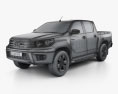 Toyota Hilux Double Cab Hi Rider 2018 3d model wire render