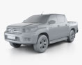 Toyota Hilux Double Cab Hi Rider 2018 3d model clay render