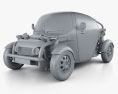 Toyota Kikai 2018 3D 모델  clay render