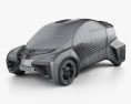 Toyota FCV Plus 2018 3D-Modell wire render