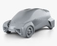 Toyota FCV Plus 2018 3D模型 clay render